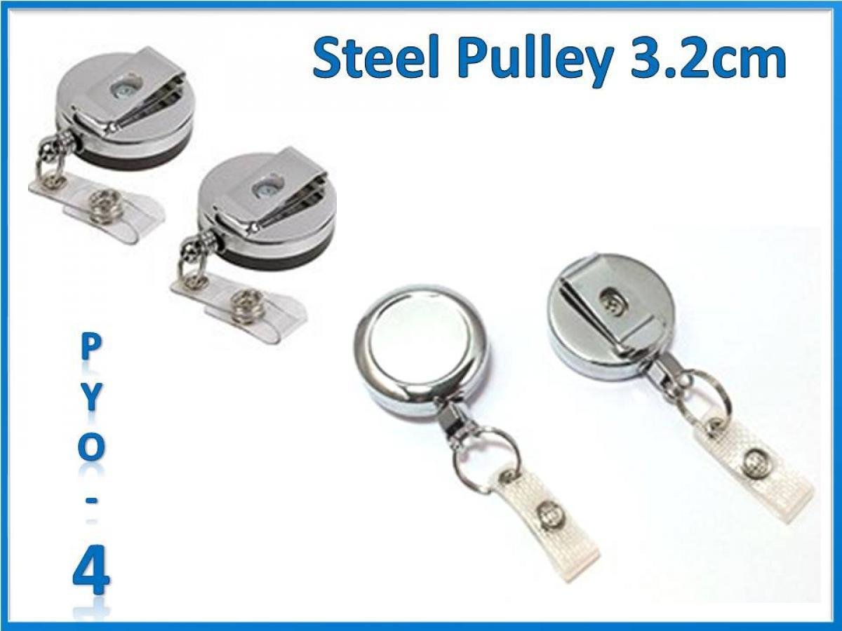 Steel Pulley Keychain