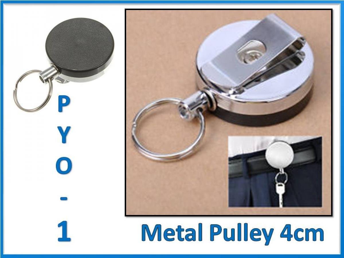 Metal Pulley Keychain